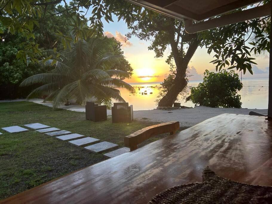 Bungalow Tiarii, Avec Acces Direct A Une Plage Privee Tevaitoa Ngoại thất bức ảnh
