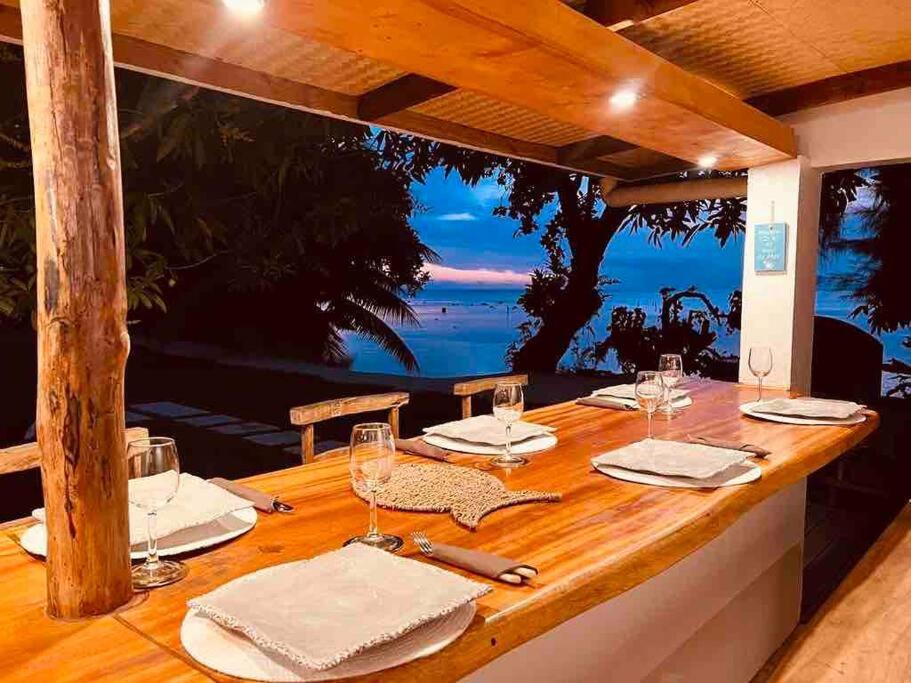 Bungalow Tiarii, Avec Acces Direct A Une Plage Privee Tevaitoa Ngoại thất bức ảnh